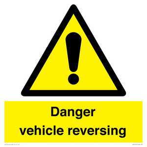 Danger Vehicles Reversing